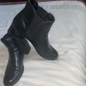 Black ankle boots